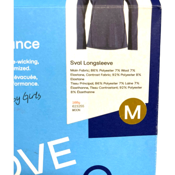 Kari Traa SVAL Performance Baselayer Shirt Top | Womens M, Moon Blue NEW - Picture 5 of 6